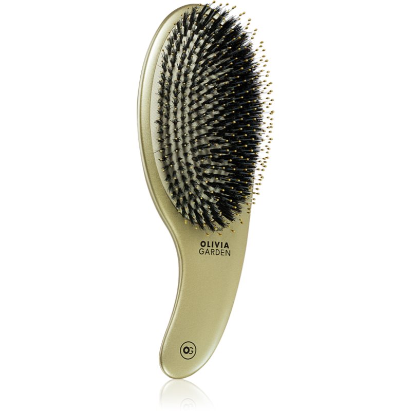 Olivia Garden Expert CURVE Board&Nylon Gold hairbrush with nylon and boar bristles 1 pc
