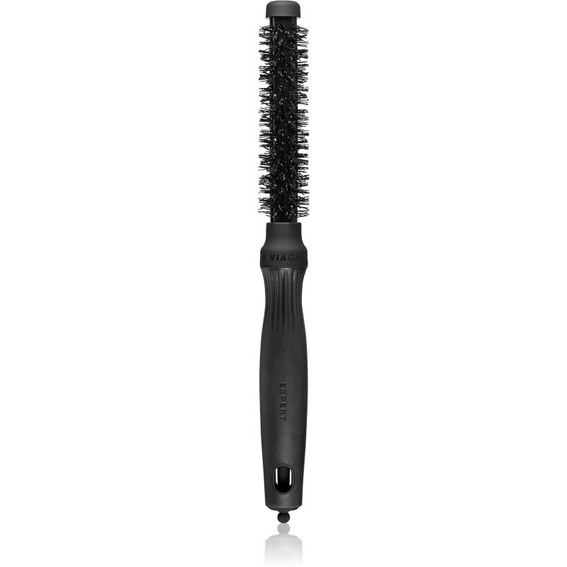 Olivia Garden Black Label SHINE Wavy Bristles kulatý kartáč na vlasy průměr 15 mm 1 ks