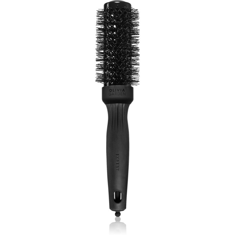 Olivia Garden Black Label SHINE Wavy Bristles okrogla krtača za lase premer 35 mm 1 kos