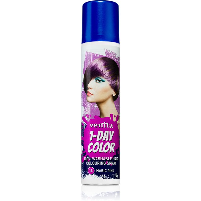 Venita 1-Day Color кольоровий спрей для волосся відтінок No. 13 - Magic Pink 50 мл