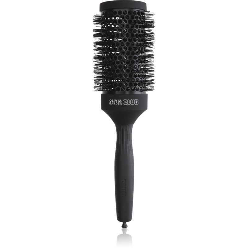 Olivia Garden Club The Glow Blowout Ceramic Round Brush Black kulatý kartáč na vlasy 1 ks