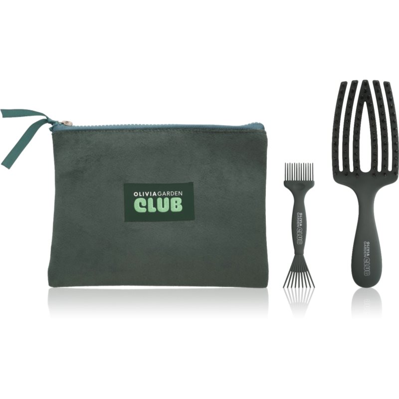 Olivia Garden Club The Gift gift set for hair Burgundy Edition 3 pc