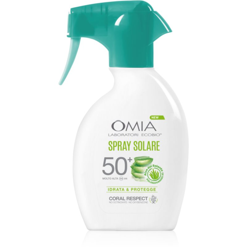 Omia Laboratories Aloe Vera del Salento opalovací sprej s hydratačním účinkem SPF 50+ 200 ml