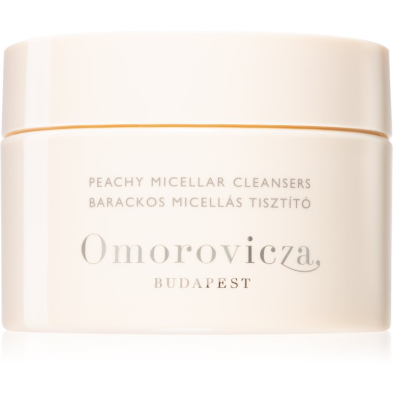 Omorovicza Hydro-Mineral Peachy Micellar Cleanser Discs blazinice za skidanje šminke za lice i oči s mirisom 60 kom