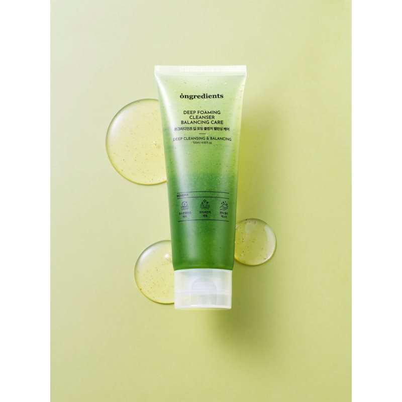 Ongredients Balancing Care Deep Foaming Cleanser beruhigendes Reinigungs-Schaumgel gegen die Unvollkommenheiten der Haut 120 ml (Bild 3)