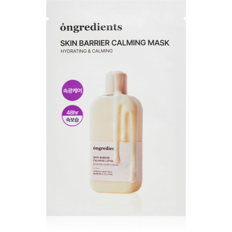 Ongredients Skin Barrier Calming Mask zklidňující plátýnková maska pro posílení kožní bariéry 1 ks