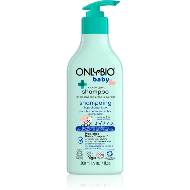 OnlyBio Baby Hypoallergenic Gentle Shampoo For Children From Birth 300 Ml