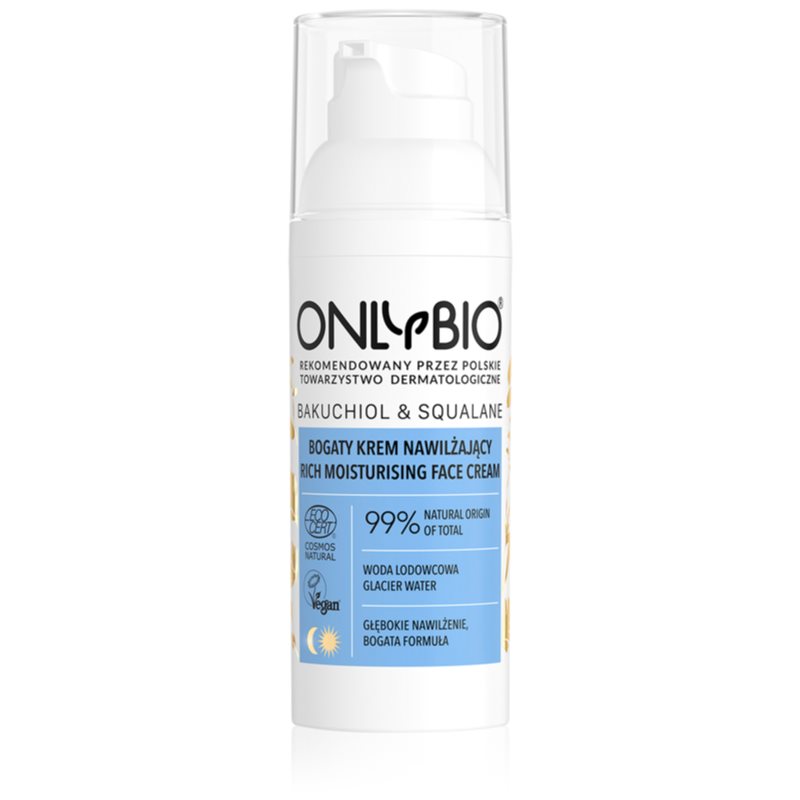 OnlyBio Bakuchiol & Squalane Intensive Hydrating Cream For Normal To Dry Skin 50 Ml