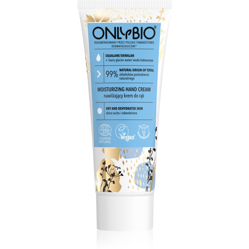 OnlyBio Bakuchiol & Squalane Moisturising Hand Cream For Dry And Chapped Skin 75 Ml