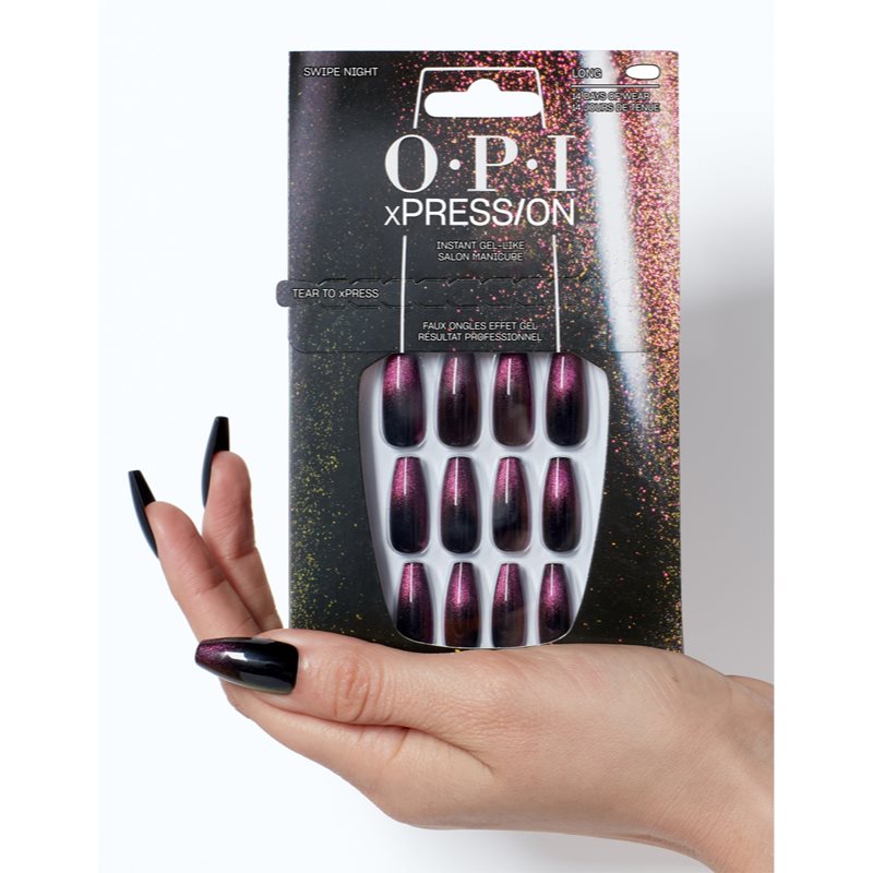 OPI xPRESS/ON false nails Swipe Night 30 pc