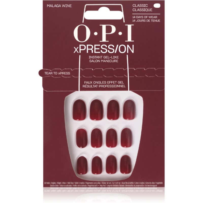 E-shop OPI xPRESS/ON umělé nehty Malaga Wine 30 ks
