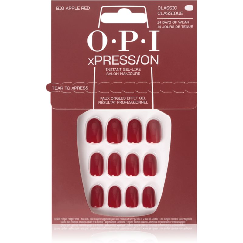 OPI xPRESS/ON false nails Big Apple Red 30 pc
