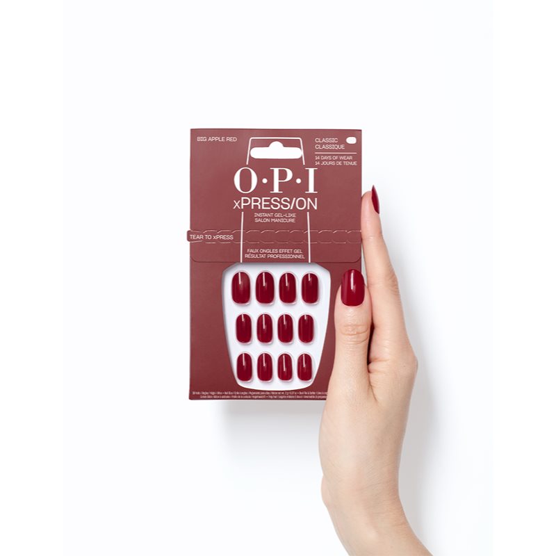 OPI xPRESS/ON false nails Big Apple Red 30 pc