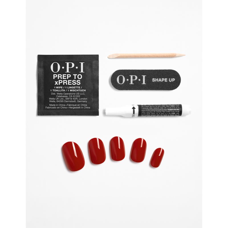 OPI xPRESS/ON false nails Big Apple Red 30 pc