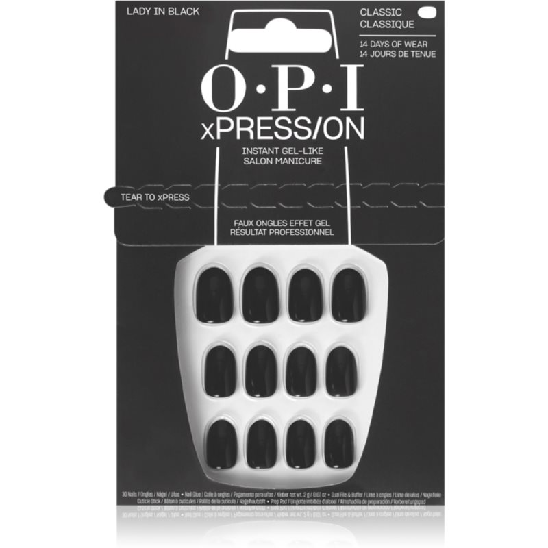 OPI xPRESS/ON false nails Lady in Black 30 pc
