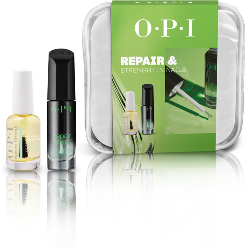 OPI Repair & Strenghten Nails Set подаръчен комплект за нокти и кожичките около ноктите