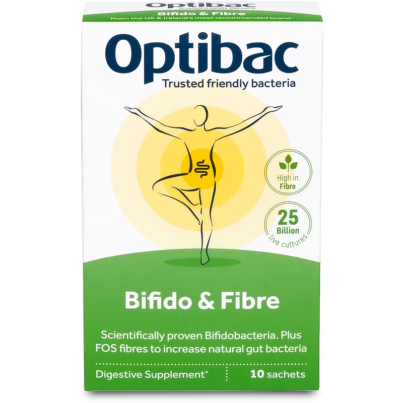 Optibac Bifido & Fibre probiotika při zácpě 10 ks