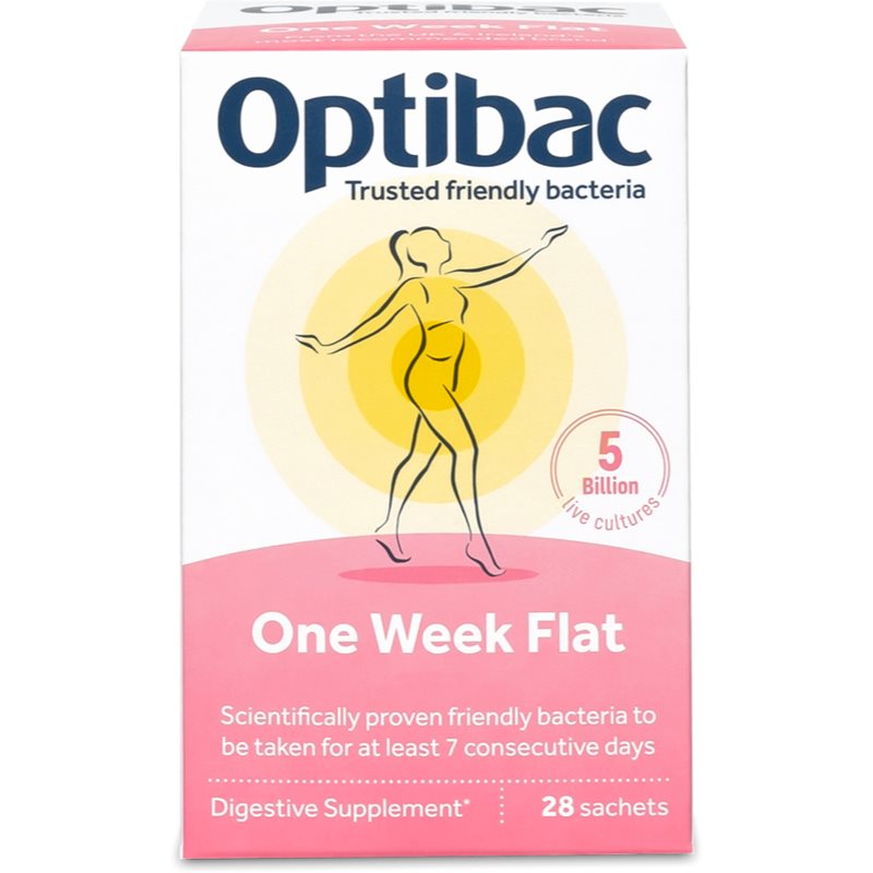 Optibac One Week Flat probiotika při nadýmání a PMS 28 ks