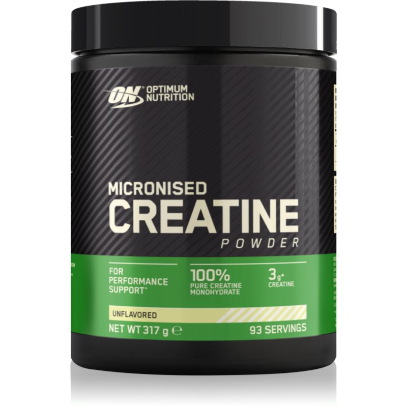 Optimum Nutrition Micronised Creatine Powder Kreatin Monohydrat zur Unterstützung der sportlichen Leistung 317 g