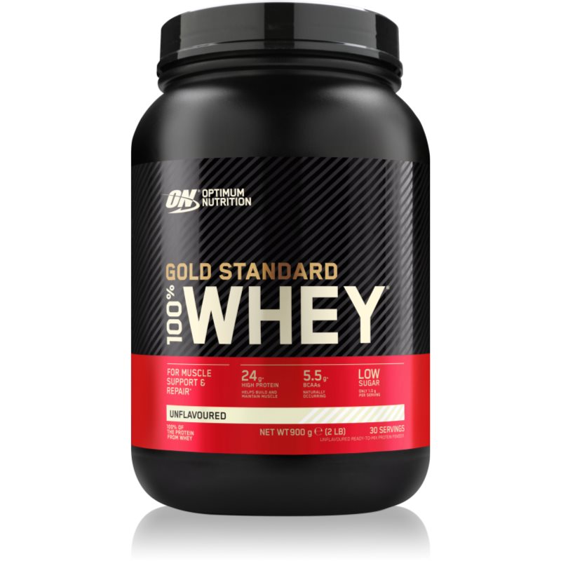 Optimum Nutrition Gold Standard Whey Protein Molkenprotein Geschmack Unflavoured 900 g