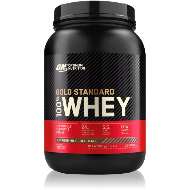 Optimum Nutrition Gold Standard Whey Protein proteine dal siero del latte aroma Extreme Milk Chocolate 896 g