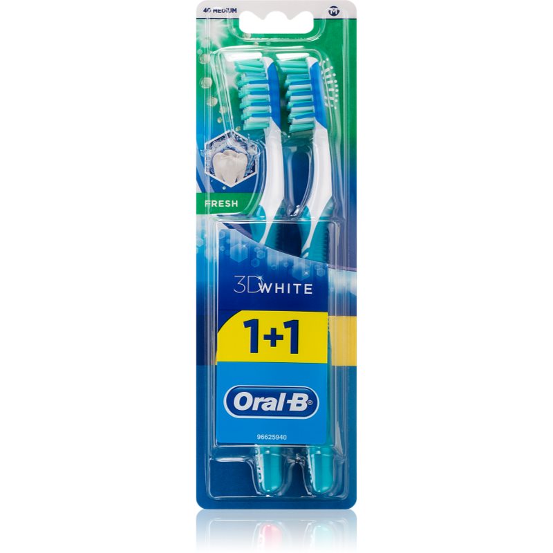

Oral B 3D White Fresh зубні щіточки medium 2 шт