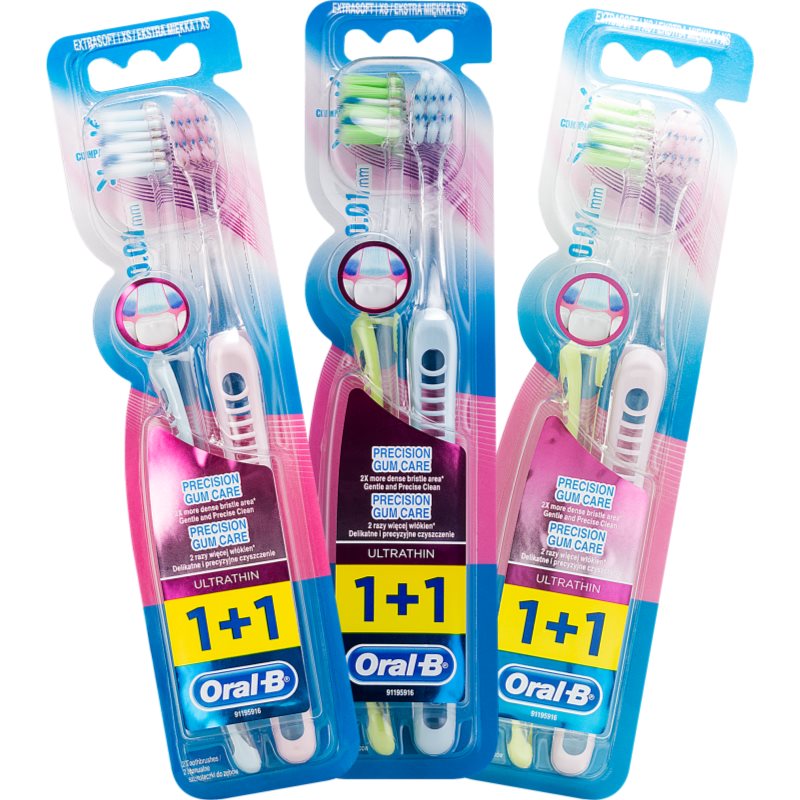Oral B Precision Gum Care Extra Soft Toothbrushes 2 Pc