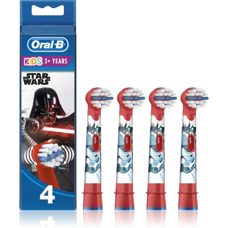 Oral B Vitality D100 Kids StarWars toothbrush replacement heads extra soft 4 pc
