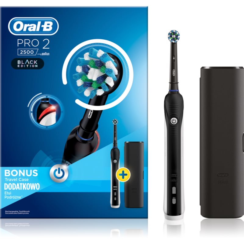 

Oral B PRO 2 2500 D501.513.2X електрична зубна щітка з чохлом