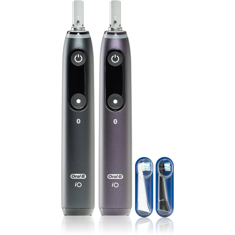 Oral B iO Series 8 Duo elektrický zubní kartáček Black & Violet 2 ks