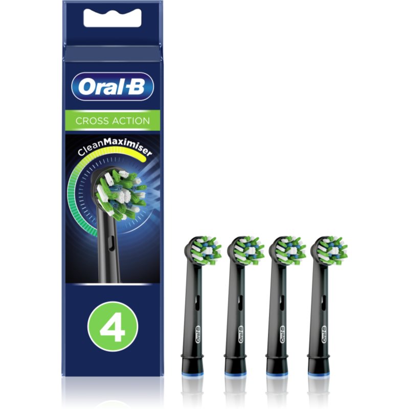E-shop Oral B Cross Action CleanMaximiser náhradní hlavice pro zubní kartáček Black 4 ks