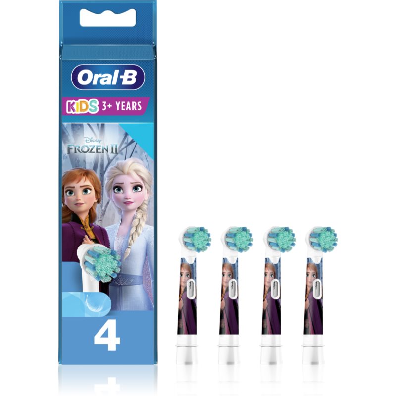 Oral B Kids 3+ Frozen Toothbrush Replacement Heads Extra Soft For Children 4 Pc