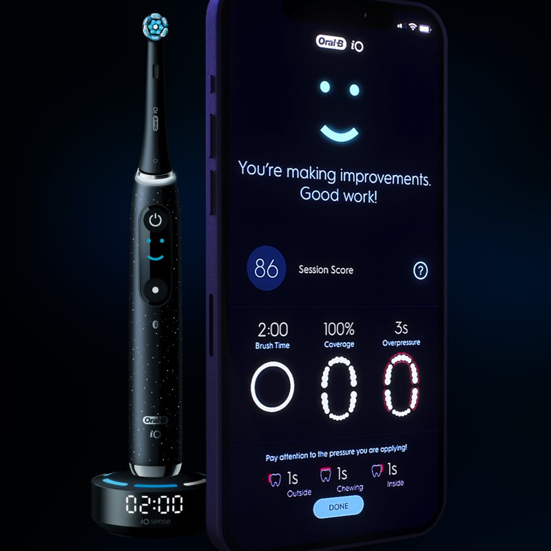 Oral B IO10 Electric Toothbrush Black Spreckels 1 Pc
