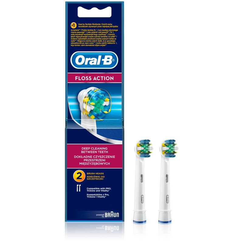 

Oral B Floss Action EB 25 змінні головки для зубної щітки 2 кс