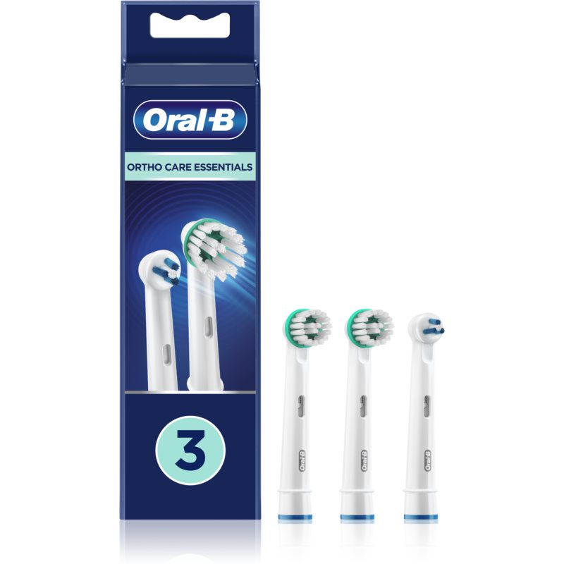 Oral B Ortho Care Essentials náhradní hlavice pro zubní kartáček pro uživatele fixních rovnátek 3 ks