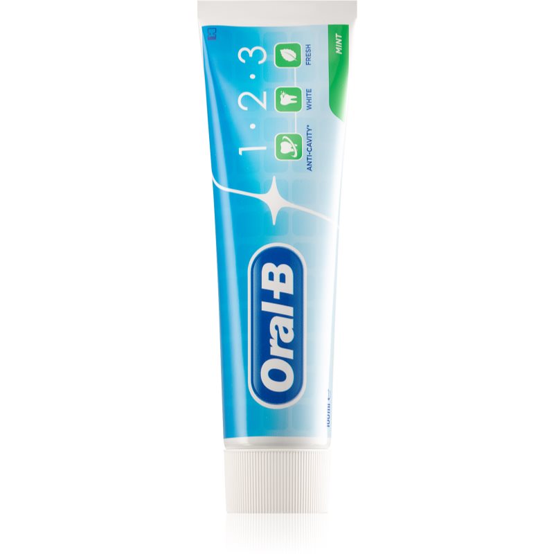 Oral B 1-2-3 dantų pastos su fluoridu „trys viename“ kvapas Mint 100 ml