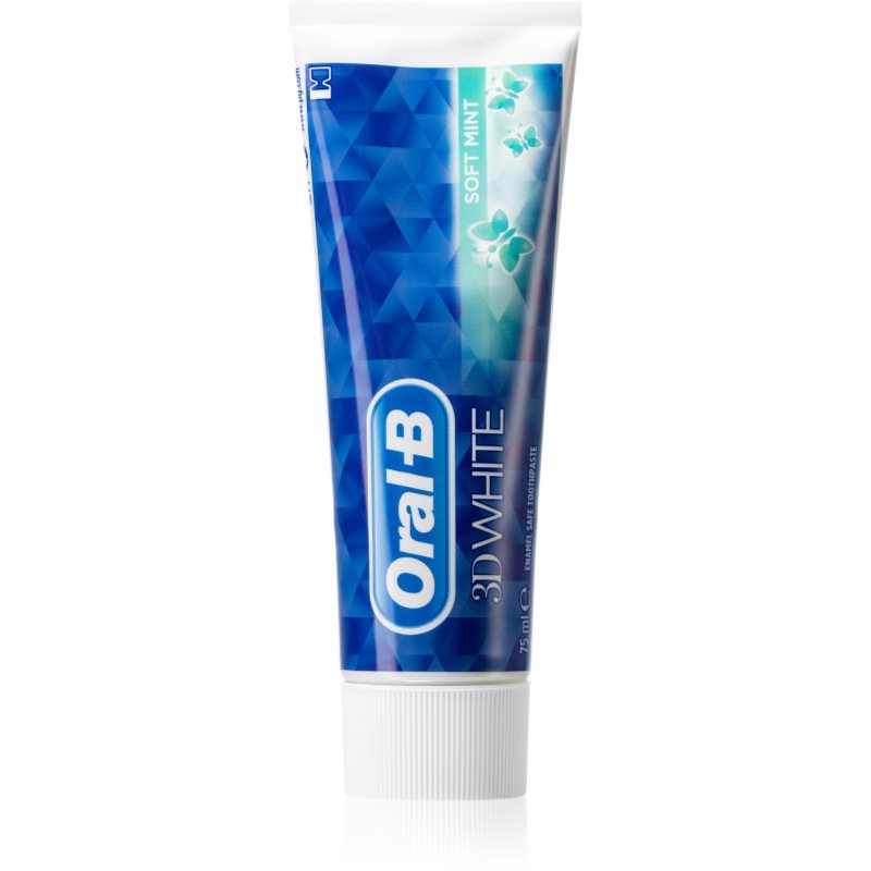 

Oral B 3D White зубна паста з фтором для білосніжних зубів Soft Mint