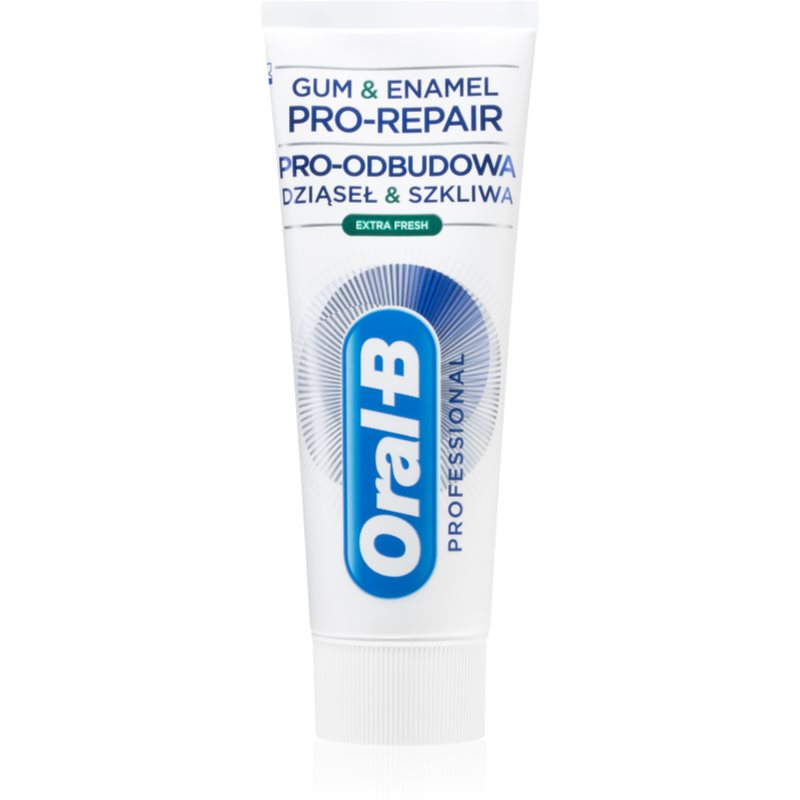 Oral B Professional Gum & Enamel Pro-Repair Extra Fresh osvěžující zubní pasta pro zdravé zuby a dásně 75 ml