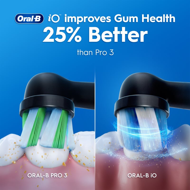 Oral-B iO2 Clean & Gentle elektrický zubní kartáček s pouzdrem DUO BALENÍ Matt Black & Forest Green (obrázek 5)