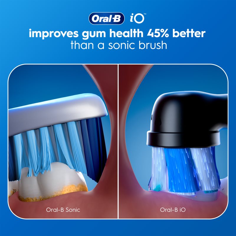Oral-B iO2 Clean & Gentle elektrický zubní kartáček s pouzdrem DUO BALENÍ Matt Black & Forest Green (obrázek 6)