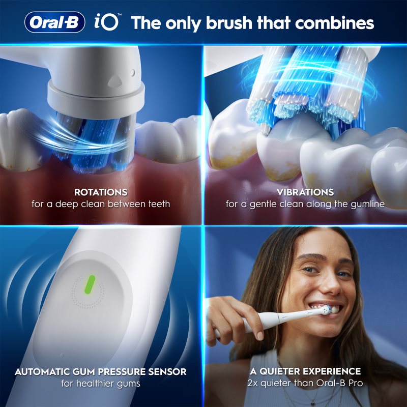 Oral-B iO2 Clean & Gentle elektrický zubní kartáček s cestovním pouzdrem White 1 ks (obrázek 4)