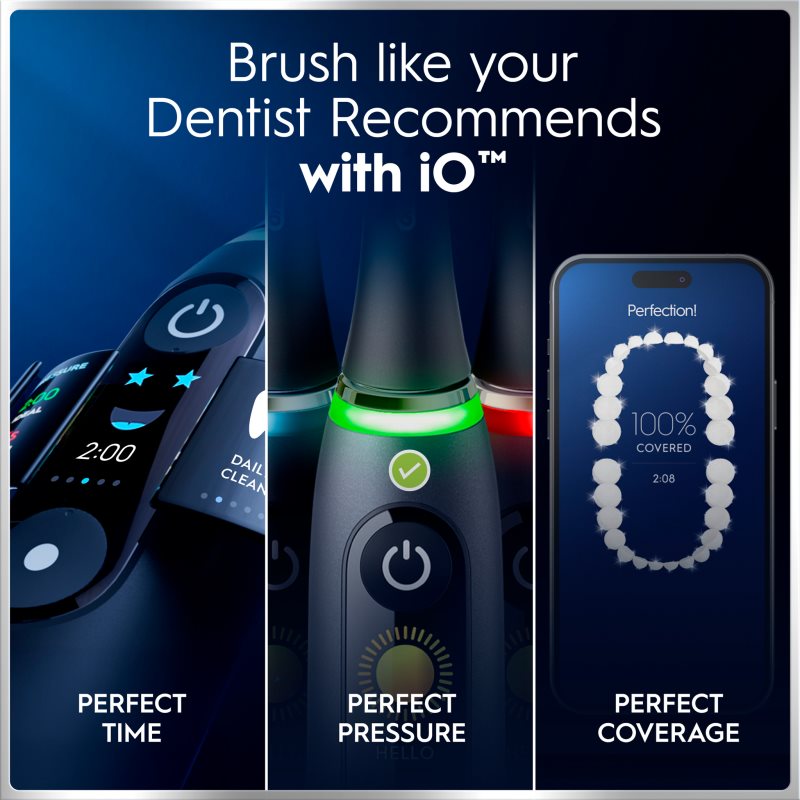 Oral-B iO6 Connected Coach elektrická zubná kefka s puzdrom DUOBALENIE 2 ks