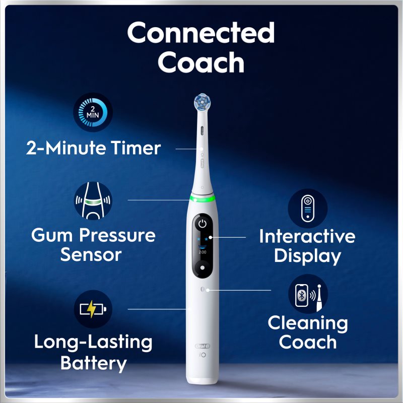 Oral-B iO6 Connected Coach elektrický zubní kartáček s pouzdrem DUO BALENÍ 2 ks (obrázek 3)