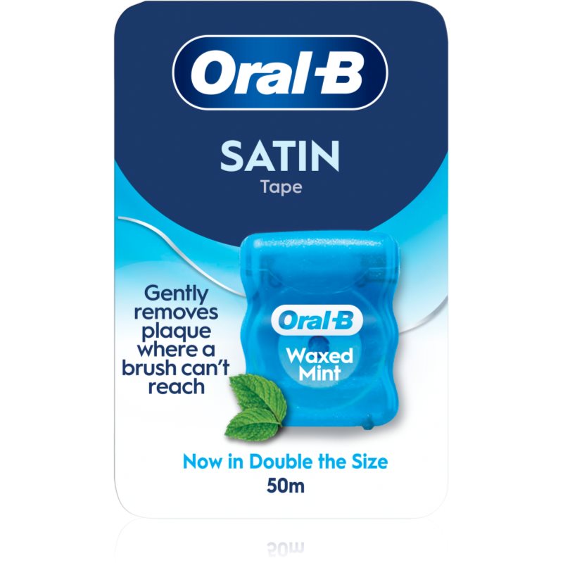 Oral-B Satin Tape Zubní nit voskovaná s mátovou příchutí 50 m koupíte na Notino.cz