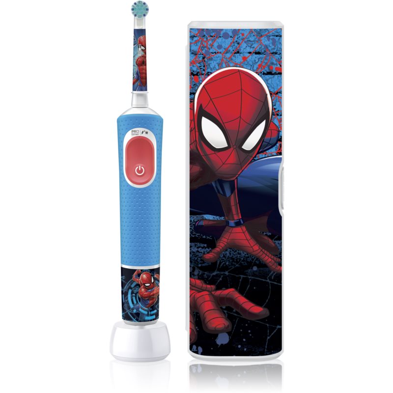 Oral B PRO Kids 3  Spiderman електрическа четка за зъби с калъфка за деца  1 бр.