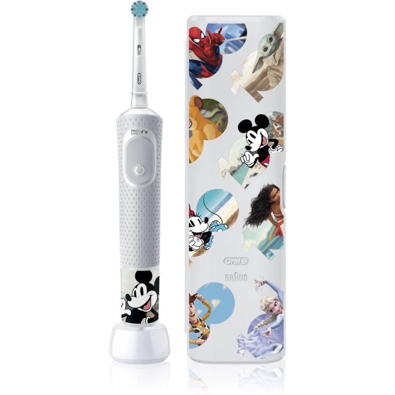 Oral B PRO Kids 3+ Disney elektrická zubná kefka s puzdrom pre deti Disney 1 ks