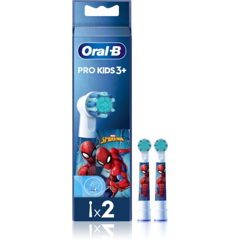 Oral B PRO Kids 3  резервни глави за четка за зъби за деца Spiderman 4 бр.