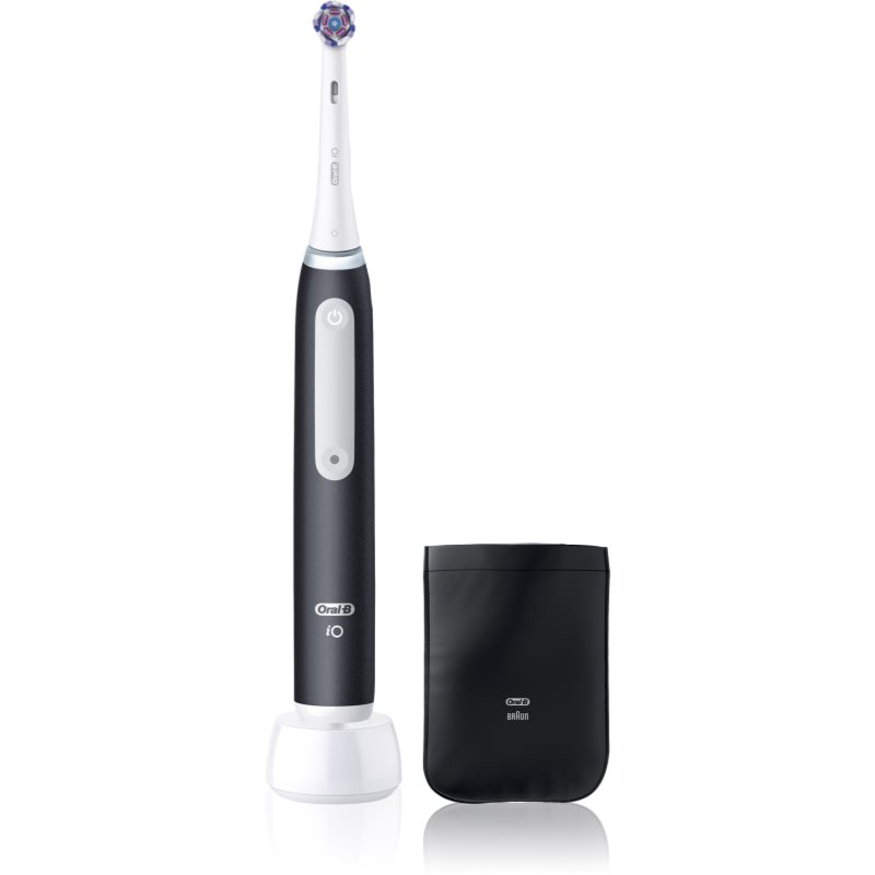 Oral B iO3 elektrische Zahnbürste mit Ladegerät-Etui Matte Black - White Clean 1 St.