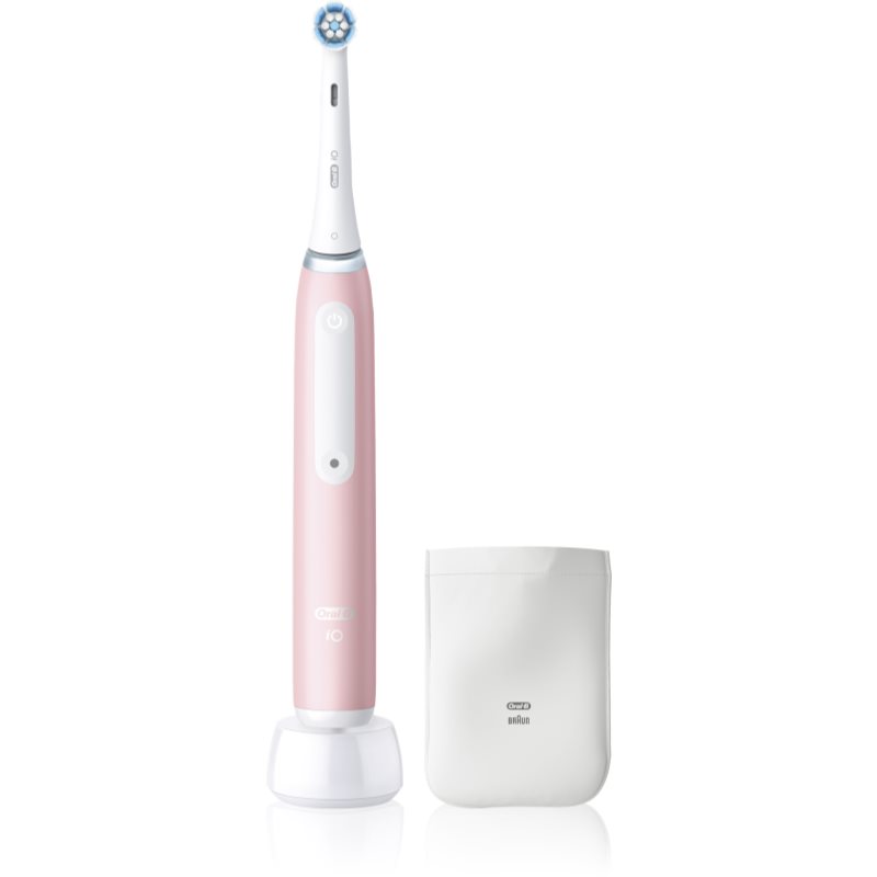 Oral B iO3 elektrische Zahnbürste mit Ladegerät-Etui Blush Pink - Sensi Clean 1 St.