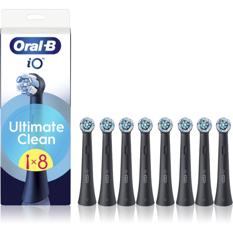 Oral B iO Ultimate Clean náhradní hlavice pro zubní kartáček Black 8 ks